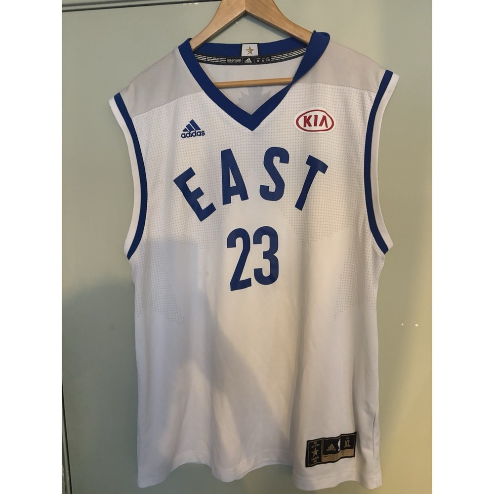 NBA Adidas East Lebron James All Star  Jersey White Sz XL